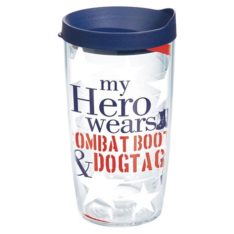 16oz My Hero Wrap Tervis Tumbler Navy Mom Air Force Love Military