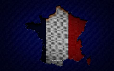 Download Wallpapers France Map 4k European Countries French Flag