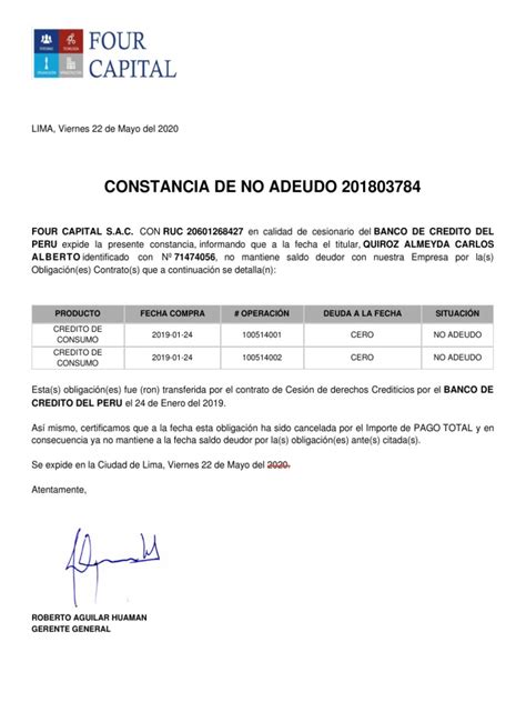 Carta De No Adeudo 71474056 Pdf