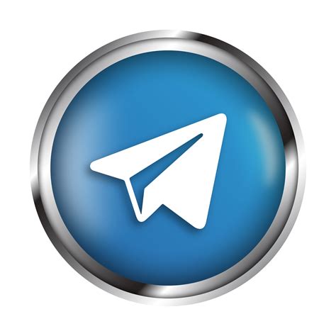Social Media Telegram Realistic Icon Png Free 10992707 Png
