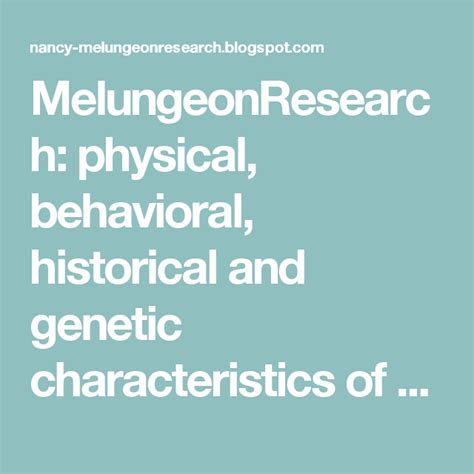 Melungeonresearch Physical Behavioral Historical And Genetic