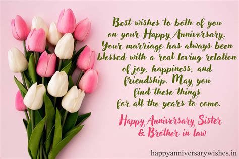 Wedding Anniversary Wishes For Sister Best Anniversary Wishes For