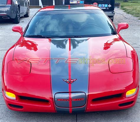C5 Corvette Full Length Dual Racing Stripe 4 Fit All C5s
