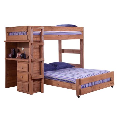 Manufactured wood + solid wood. Twin Over Full Bunk Bed with Desk: Best Alternative for ...