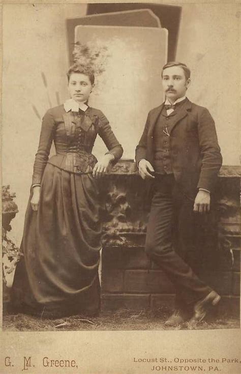 Vintage Johnstown Unknown Couple 1890