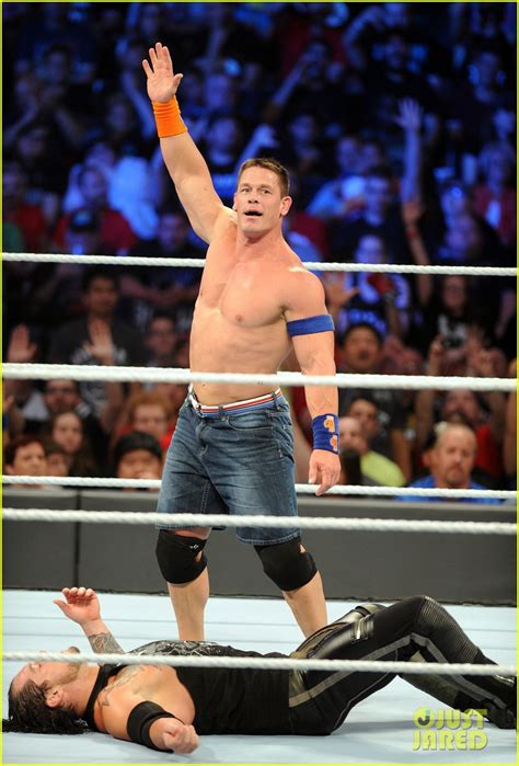 Photo John Cena Goes Shirtless During Wwe Summerslam Photo