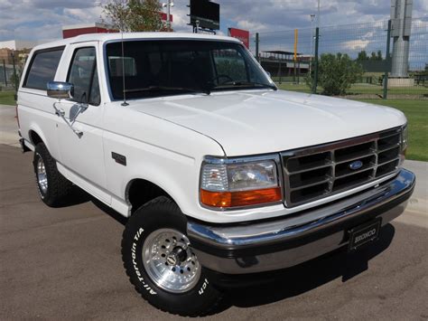Relive Old Times With This 1995 White Ford Bronco Ford