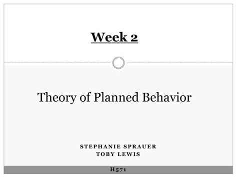 Ppt The Theory Of Planned Behavior And Reasoned Action Powerpoint 9fb