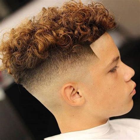 The pompadour should be well done, and the mid to low fade should be evident even from a distance. Mid Bald Fade + Shape Up + Messy Curly Hair # ...