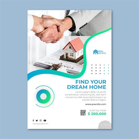 Free Vector Real Estate Poster Template