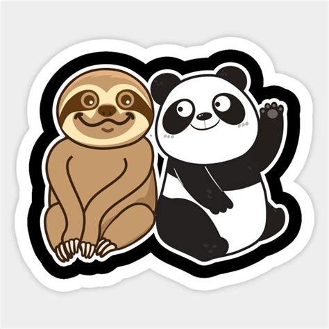 Sloth And Panda Sloth Cute Sloth Panda