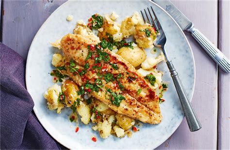 This recipe can very much be used to grill any variety of fishes either in the oven or in the barbecue kits. Pan-fried basa fillets with garlic potatoes | Recipe in ...