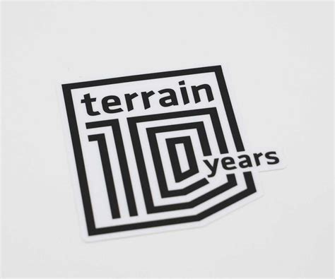 Terrain Sticker 10th Anniversary Terrain Magazine