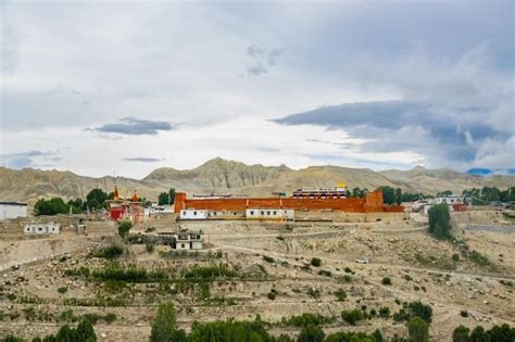 premium photo the forbidden kingdom of lo manthang with monastery palace and village in upper