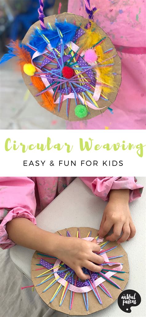 How To Make Amazing Circular Weavings For Kids Circular Weaving
