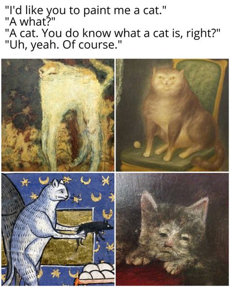 Medieval Cat Paintings Meme Cat Meme Stock Pictures And Photos