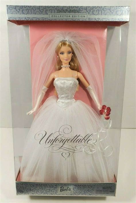 New 2004 Davids Bridal Unforgettable Barbie Collectibles Doll Blonde G2889 Ebay Barbie