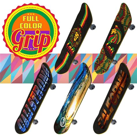 Cali Strong Full Color Skateboard Grip Tape Is Durable And Grippy