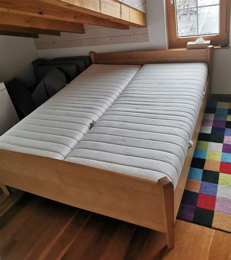 Bett kunstleder schwarz mit bettkasten 160 x 200 cm avignon. 160 x 200 Holzbett mit Lattenrost | Kaufen auf Ricardo