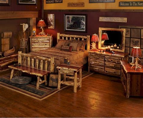 Aromatic Red Cedar Log Bed Red Cedar Log Bedroom Furniture Log