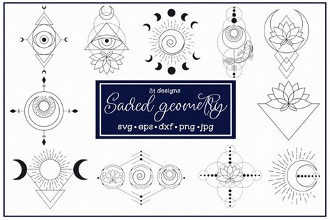 Sacred Geometry Svg Bundle Sacred Geometry Designs