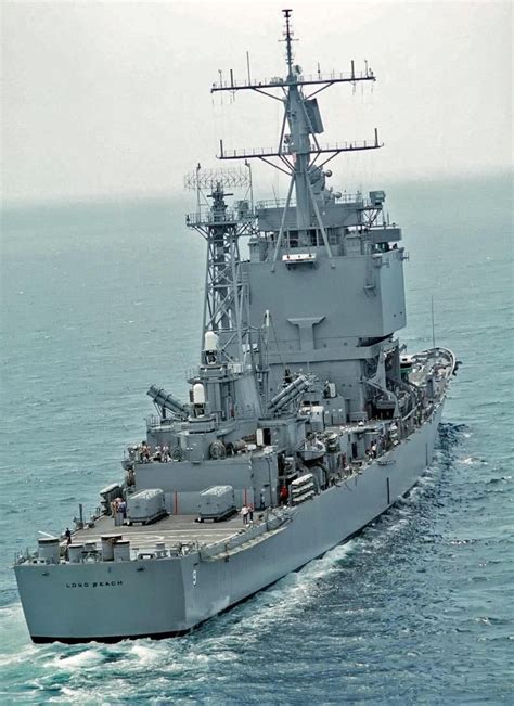 One Of A Kind Stern View Of Nuclear Powered Guided Missile Cruiser Uss