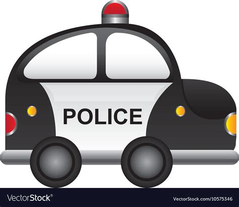 Police Patrol Vehicle Cartoon Royalty Free Vector Image
