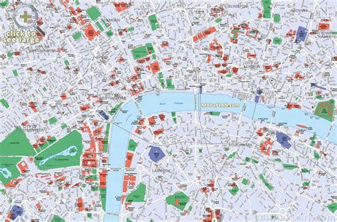 London Tourist Map Printable Printable World Holiday