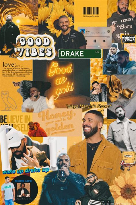 Drake Aesthetic Collage Wallpaper Drake Iphone Wallpaper Drake