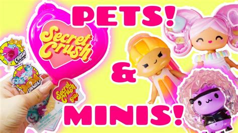 Secret Crush Minis And Pets Unboxing And Crushing New Spicy Dolls Youtube