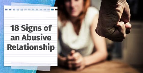 18 Signs Of An Abusive Relationship Early Emotional And Mental