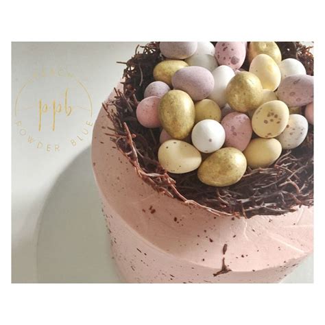 Pink Speckled Egg Easter Cake Easter Cakes Cake Apple Cake