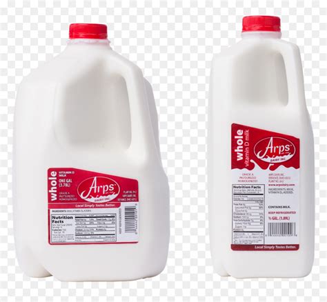 Whole Milk Arps Dairy Half Gallon Vs Gallon Of Milk Hd Png