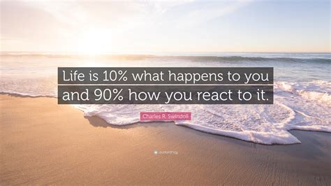 Life Is 10 What Happens To You And 90 How You React To It Wallpaper