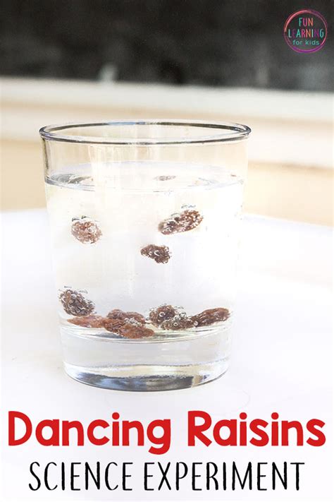 Science worksheets and online activities. Dancing Raisins Science Experiment for Kids