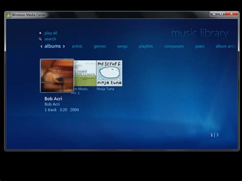 How To Play Music Using Windows 7s Windows Media Center Dummies