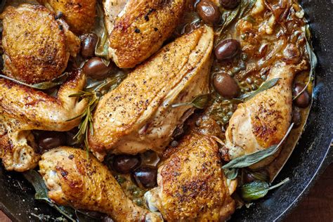 You can opt to brown whole thighs before building your dish to render out the delicious. Umbrian-Style Chicken alla Cacciatora Recipe - NYT Cooking