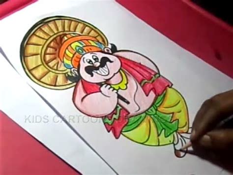 People come in clothes which later becomes colored. How to Draw Happy Onam Drawing for kids Step By Step for Kids - YouTube