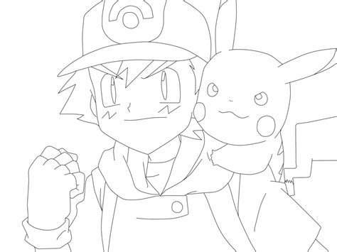 Ash And Pikachu Drawing At Getdrawings Free Download