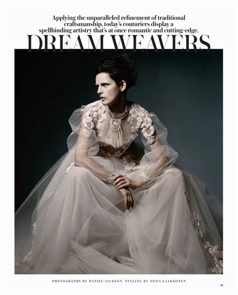 Stella Tennant Poses In Couture For Wsj Magazine Shot By Daniel Jackson Fashion Gone Rogue