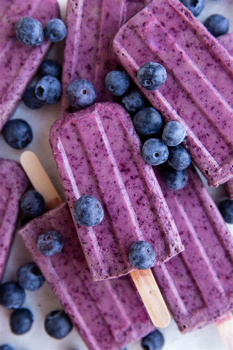 3 Ingredient Blueberry Popsicles The Roasted Root
