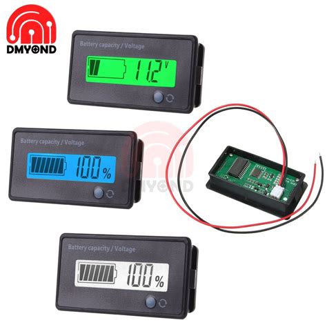 Dc V V V V Lithium Lead Acid Battery Capacity Indicator Power Display Meter Led Digital