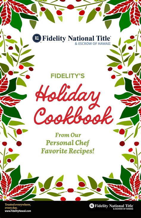 Maybe you would like to learn more about one of these? Fidelity's Holiday Cookbook by dkapoi - Issuu