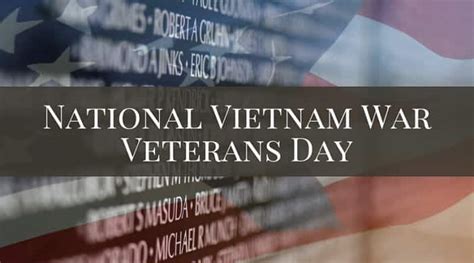 National Vietnam War Veterans Day Images Laney Mirella