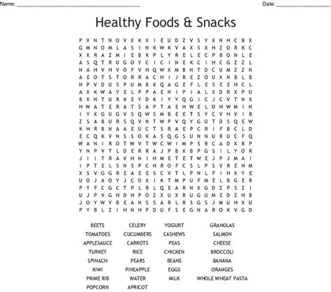 Food Word Search Puzzles Free 101 Activity