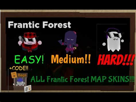 Then you came to the right place. ALL FRANTIC FOREST MAP EXCLUSIVE SKINS!( + CODE) TOWER ...