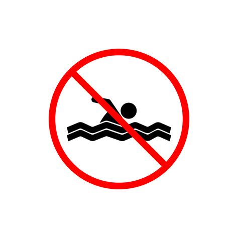 Do Not Swim Sign By Curutdesign Thehungryjpeg
