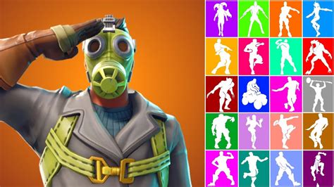 Sky Stalker Skin Showcase With All Fortnite Dances And Emotes Youtube