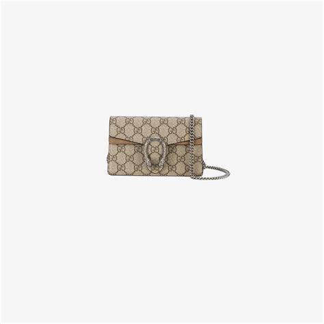 Gucci Beige Dionysus Gg Supreme Super Mini Bag In Natural Lyst