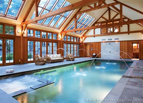 The possibilities for indoor swimming pool ideas are limited only by imagination and budget. 10 Enviable Indoor Pools | Boston Design Guide